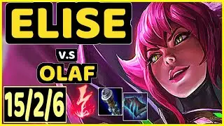 CARIOK (ELISE) vs OLAF - 15/2/6 KDA JUNGLE CHALLENGER GAMEPLAY - BR