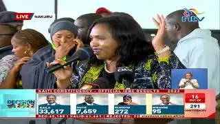 Nakuru: Tabitha Karanja speaks after being declared senator-elect