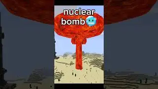 Minecraft TNT vs NUCLEAR BOMB! pt.2 #shorts