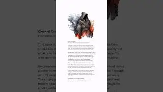 Cloak of Cinders &ndash; Free Magic Item #homebrew5e