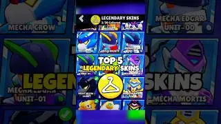 Top 5 Legendary Skins #brawlstars #shorts #legendaryskins #skins #shortsfeed #shortvideo #viralvideo