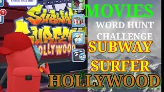 Movies The Word Hunt Challenge Completed Subway Surfer Hollywood Adventure 