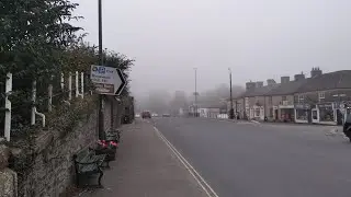 Foggy whaley Bridge in October #highpeak #townwalk #village #ramblers  is it busy 