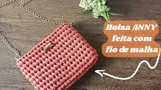 Bolsa ANNY feita com fio de malha - Perfeita para casamento, aniversário, presentear e até dia a dia