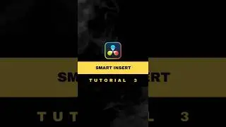 How to Smart Insert clips | DaVinci Resolve Tutorial 3 | #davinciresolve #videoediting #shorts