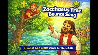 Zacchaeus in the Tree Bible Song | Jesus Sees Me Bounce for Kids 3-8! 🎶🌳✝️
