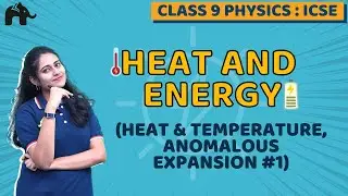 Heat and energy Class 9 ICSE Physics Chapter 6 | Heat & temperature, anomalous expansion #1