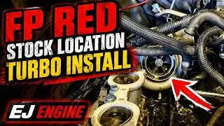 FP Red Stock Location Turbo Install in WRX Hatch! - Part 1 #20g