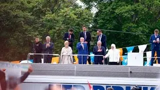 Cumhurbaşkanı Erdoğan, Ankara Arena Spor Salonu girişinde halka hitap etti