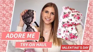 Valentine's Day Adore Me Try-on Haul | Corsets, pajamas, and lingerie sets!