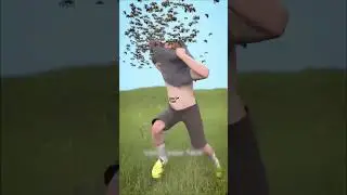 Chases by Swarm of bees 😨#shorts #survival #bees #safety #awareness