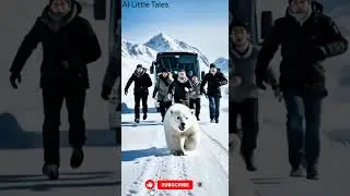 Passengers Rescue Trapped Polar Bear 🐻🐻 #shorts #bear #mother #polarbear #ai #rescue #animalrescue
