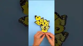 🎨 Simple Paper Butterflies #Easycrafts  #DIYButterflie #Papermagickids #short #shortvideo #ytshorts