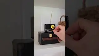 ASMR unboxing 🖤 💛 MUZEN Black Retro Speaker #shorts #music #speaker