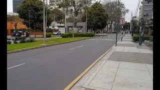 Calles de San Isidro, en Lima, Perú