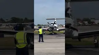 TBM 850 Plane At Sub Idle Engines Power