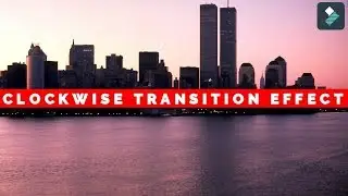 Filmora -  fast clockwise transition effect  in Filmora