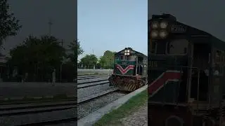 Pakistan railway train arrival at Golra railway station 1881