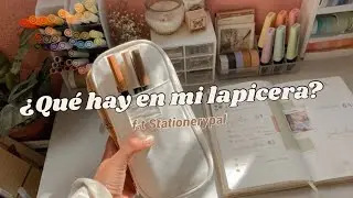 ¿Qué hay en mi lapicera?🤎// what is in your pencil case✨ ft. Stationerypal