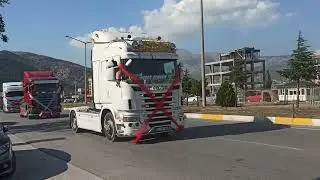 Tırlar ile d&uuml;ğ&uuml;n konvoyu, kamyoncu d&uuml;ğ&uuml;n&uuml;, eğlence