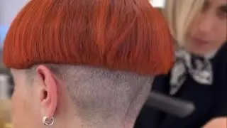 My wife surprised me to stylish short Buzzcut hairstyles# Bob haircuts Nape bowls haircut ideas#2025