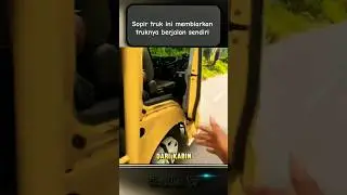 pria ini membiarkan truknya jalan sendiri ⁉️ #shorts #shortvideo