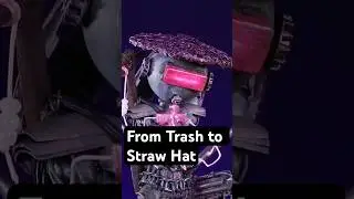 Crafting a Mini Straw Hat from Waste #upcycling #diy #crafty