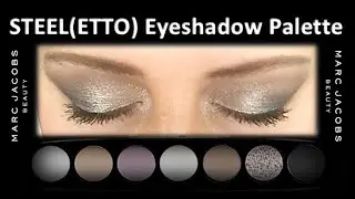 *NEW* Marc Jacobs STEEL(ETTO) Eye-conic EYE SHADOW PALETTE TUTORIAL| REVIEW|HOODED EYES MAKEUP