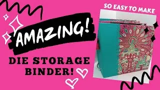 💥AMAZING Die Storage BINDER!💥 GENIUS SPINE!!