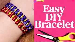 How To Make Friendship Bracelet | DIY Red and Gold Bracelet For Good Luck 🍀