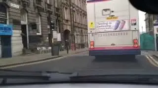 Drive around Huddersfield town centre