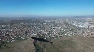 First time flying from the top of a mountain in Pheonix
