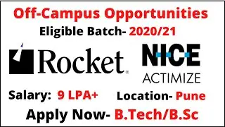 off campus placement for 2021 batch | off campus drive 2020
