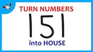 How To Turn Numbers 151 into Cartoon HOUSE &ndash; Easy and Fun Doodle Art ✔