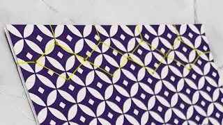 Sewing Japanese diamond stitch &ndash; Japanese bookbinding