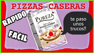 como hacer PIZZA casera PASO A PASO con harina PUREZA!!!👍👍👍👌