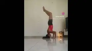 Headstand to wheel pose