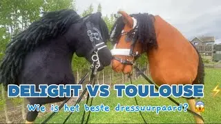 DELIGHT VS TOULOUSE, wie is het beste dressuurpaard? 😆🐴