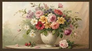 Digital Art Frame Stunning TV Wallpaper - Flowers in a Vase - Art Frame Screensavers -  Art for TV