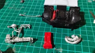 Nissan Titan V8 swap engine RB26DETT, Jada Toys diecast scale 1/24