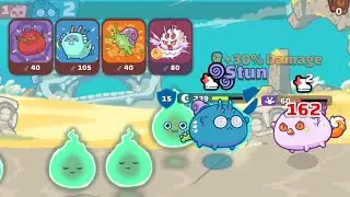 How to arrange cards if attacker have Sticky Goo Stun | Axie Infinity