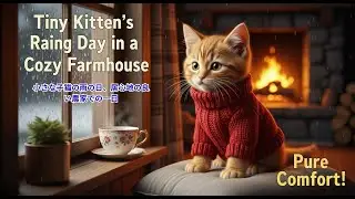 Tiny Kitten&rsquo;s Rainy Day in a Cozy Farmhouse 🐱☔ Pure Comfort! | #kitten #rainyday #TopCatAi
