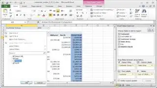 Excel pivot filter: Filtering data in a pivot table