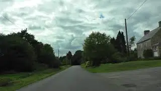 Driving On The D20 Between Saint Nicod&egrave;me & Locarn, C&ocirc;tes d'Armor, Brittany 17th August 2017