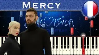Madame Monsieur - Mercy (France 2018) | Piano tutorial | Eurovision Song Contest + MIDI
