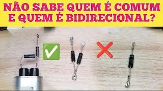 COMO LIGAR DIODO BIDIRECIONAL, COMO IDENTIFICAR UM DIODO MICROONDAS, QUAL DIFERENÇA DOS 2 DIODOS