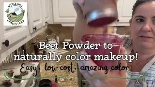 Beet powder to color cosmetics naturally DIY. Are you ready for our all natural makeup series?