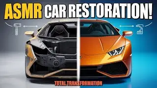 ASMR Car Restoration! Full Restoration of Lamborghini Hurac&aacute;n 2016 from Total Disrepair to New Look!