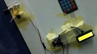 Electronic Door Lock using AVR microcontroller+LCD+Servo+keypad