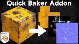 Как использовать Quick Baker: дополнение для выпечки текстур для Blender (обновлено)